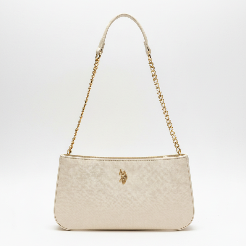 US POLO BORSA JONES HOBOCHAIN OFF WHITE