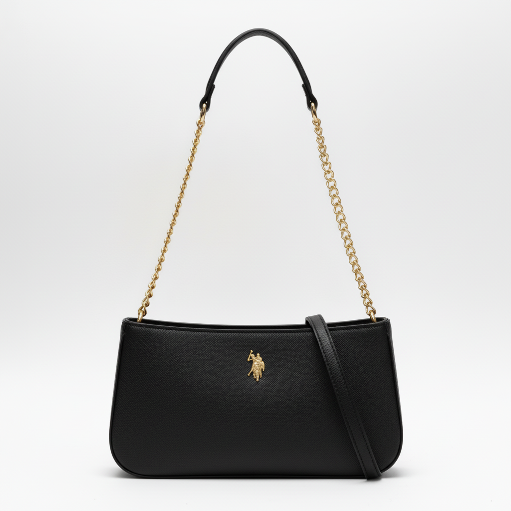 US POLO BORSA JONES HOBO CHAIN BLACK