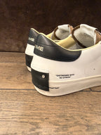 CRIME LONDON DISTRESSE 2.0 BIANCO DETT. MARRONE  TOP NERO UOMO