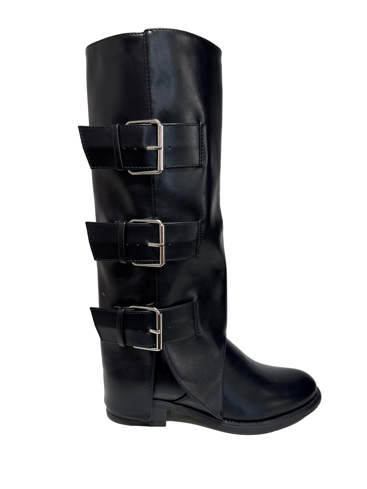 Stivale 3 fibbie 181-184 nero Lineaelle