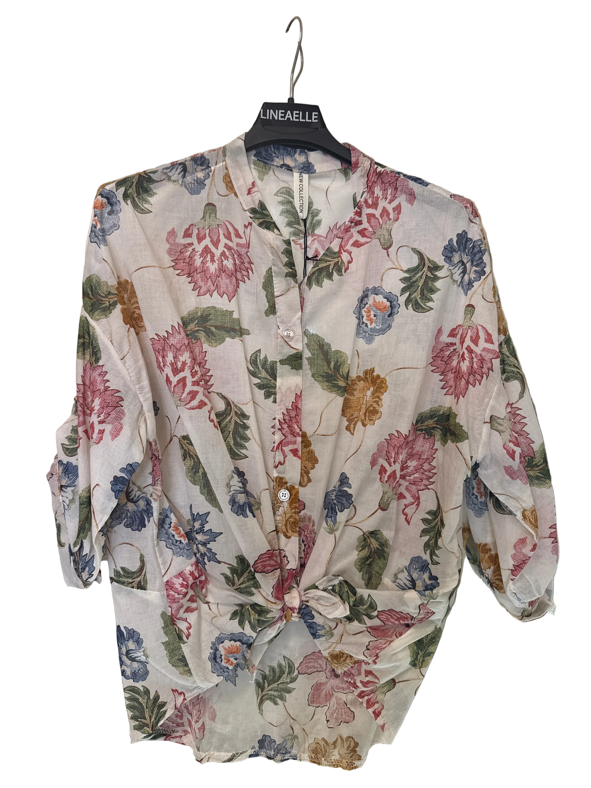LINEAELLE CAMICIA MACRO FIORI