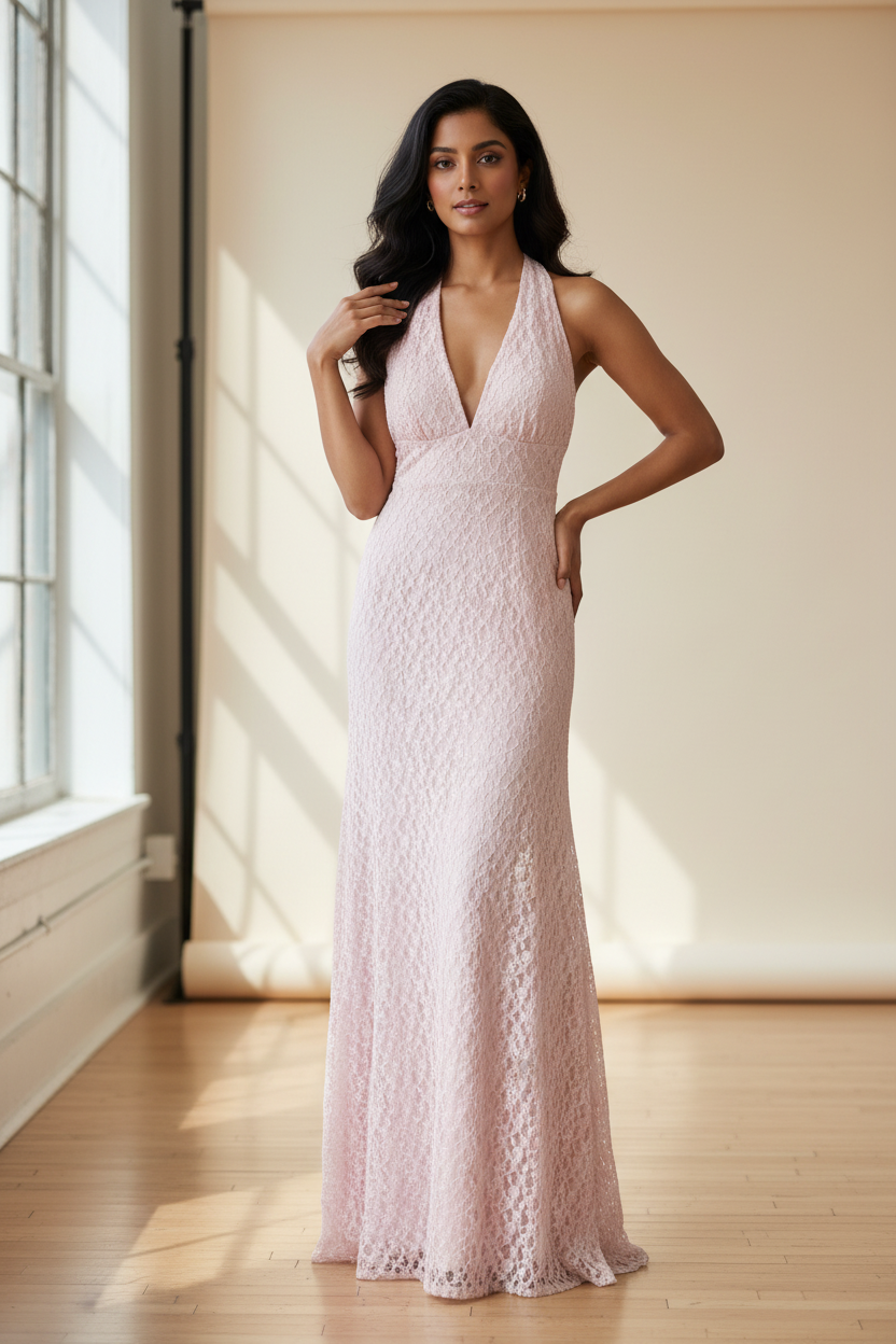 LINEAELLE ABITO ROSA PIZZO