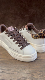 CRIME LONDON NEW ELEVATE PELLE BIANA TOP LEO DONNA