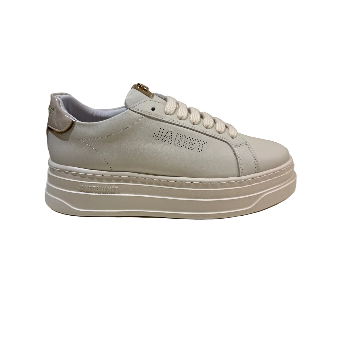 JANET & JANET SNEAKERS PLAT BEIGE-GOLD DONNA J-564