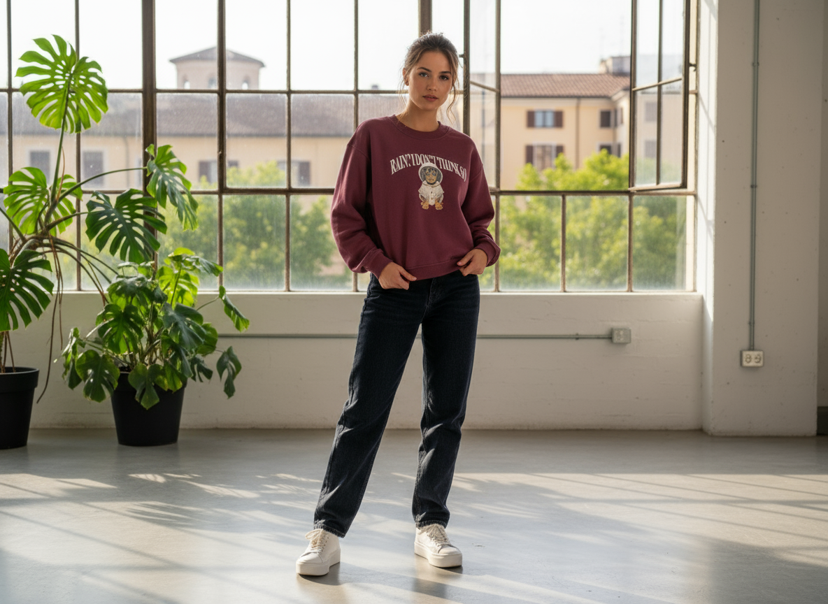 Felpa bassotto bordeaux Vicolo