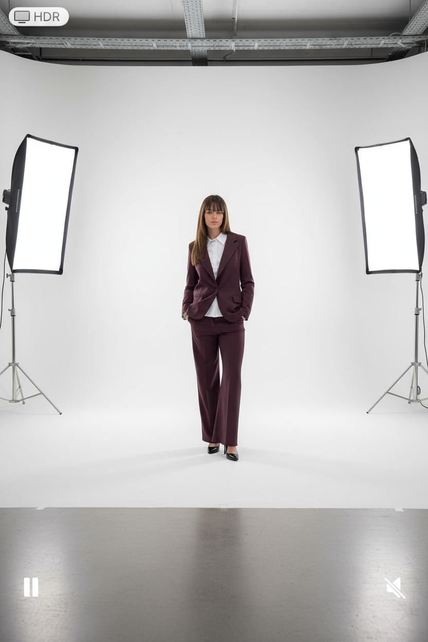 Completo  giacca piu pantalone prugna Lineaelle