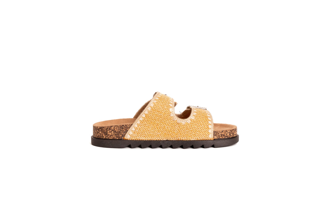 Ciabattina Gold & Gold camel