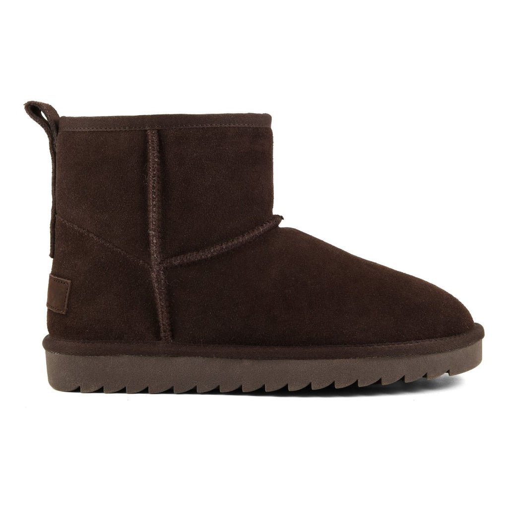 COLORS OF CALIFORNIA MIWO SHEEPSKIN Stivale in pelle con fodera montone CIOCCOLATO DONNA