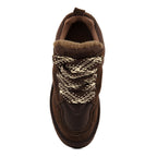 CALIFORNIA COLORS MIWO SNEAKER IN PELLE SCAMOSCIATA CIOCCOLATODONNA