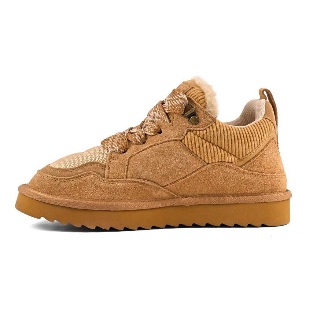 CALIFORNIA COLORS MIWO SNEAKER IN PELLE SCAMOSCIATA CAMEL DONNA