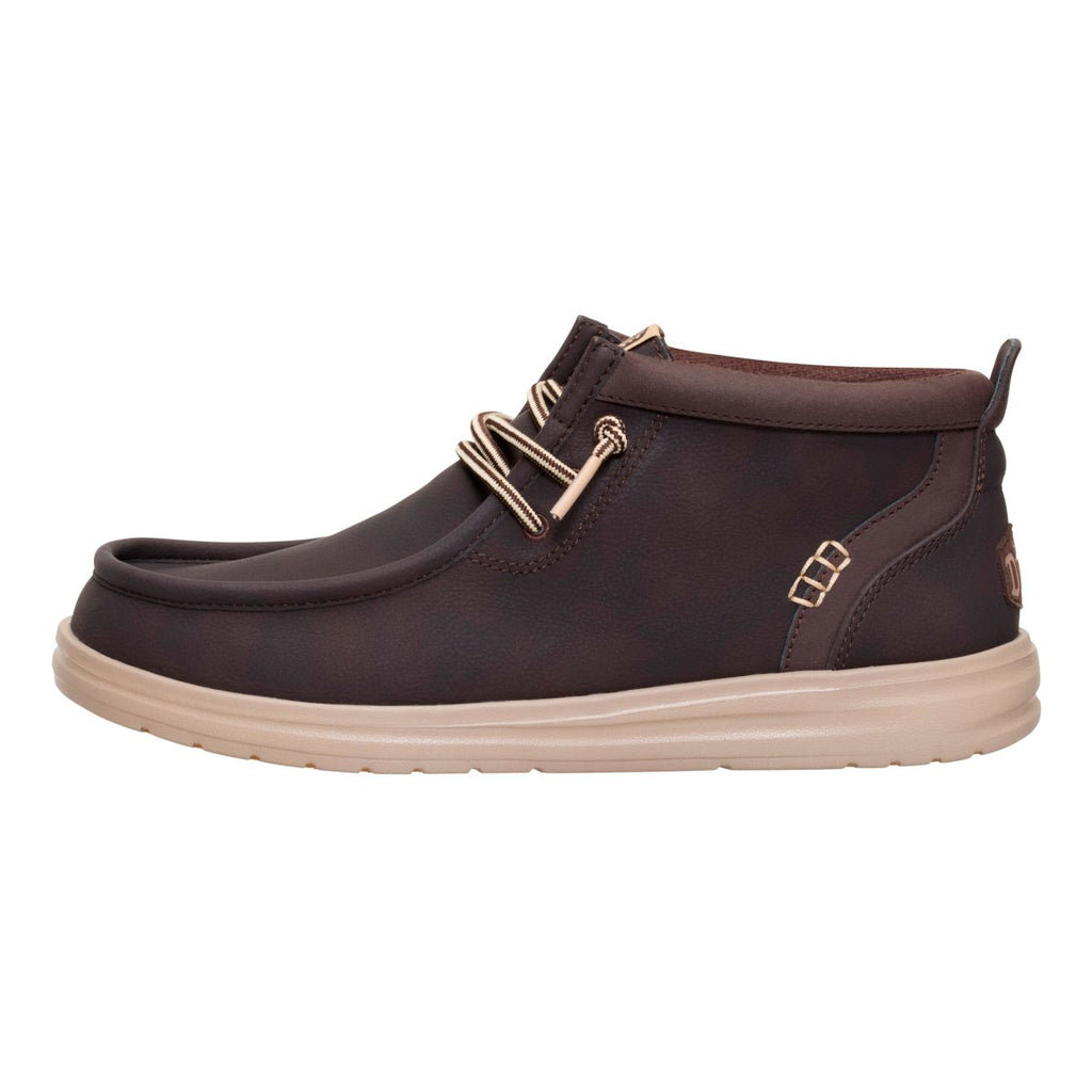 HEY DUDE WALLY MID  GRIP CLASSIC MOLE BROWN UOMO