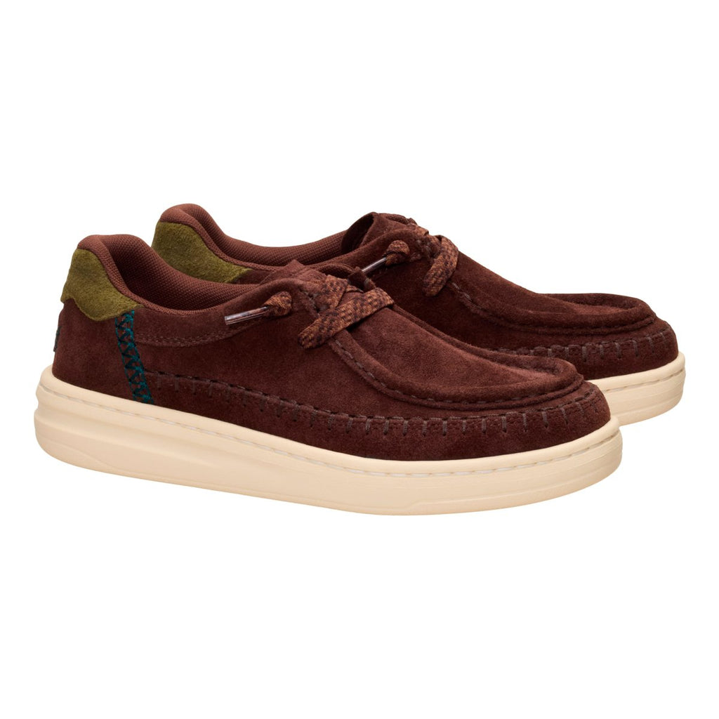 HEY DUDE HARPER MOC CRAFTED SUEDE CHOCOLATE DONNA