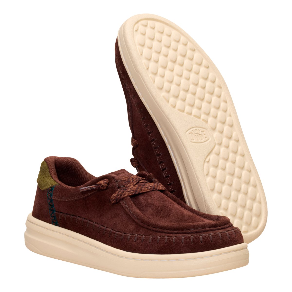 HEY DUDE HARPER MOC CRAFTED SUEDE CHOCOLATE DONNA