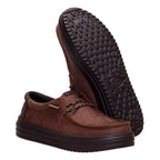 HEY DUDE REV TUMBLED LEATHER CHOCOLATE UOMO