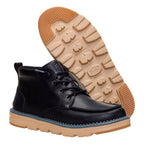 HEY DUDE FLINT BOOT LEATHER BLACK UOMO
