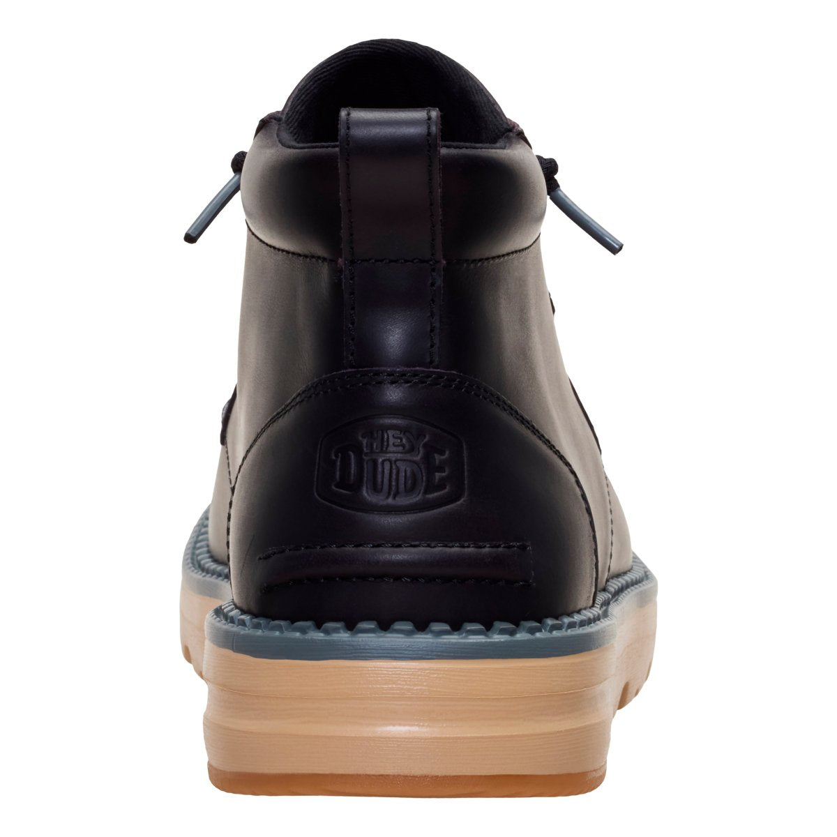 HEY DUDE FLINT BOOT LEATHER BLACK UOMO