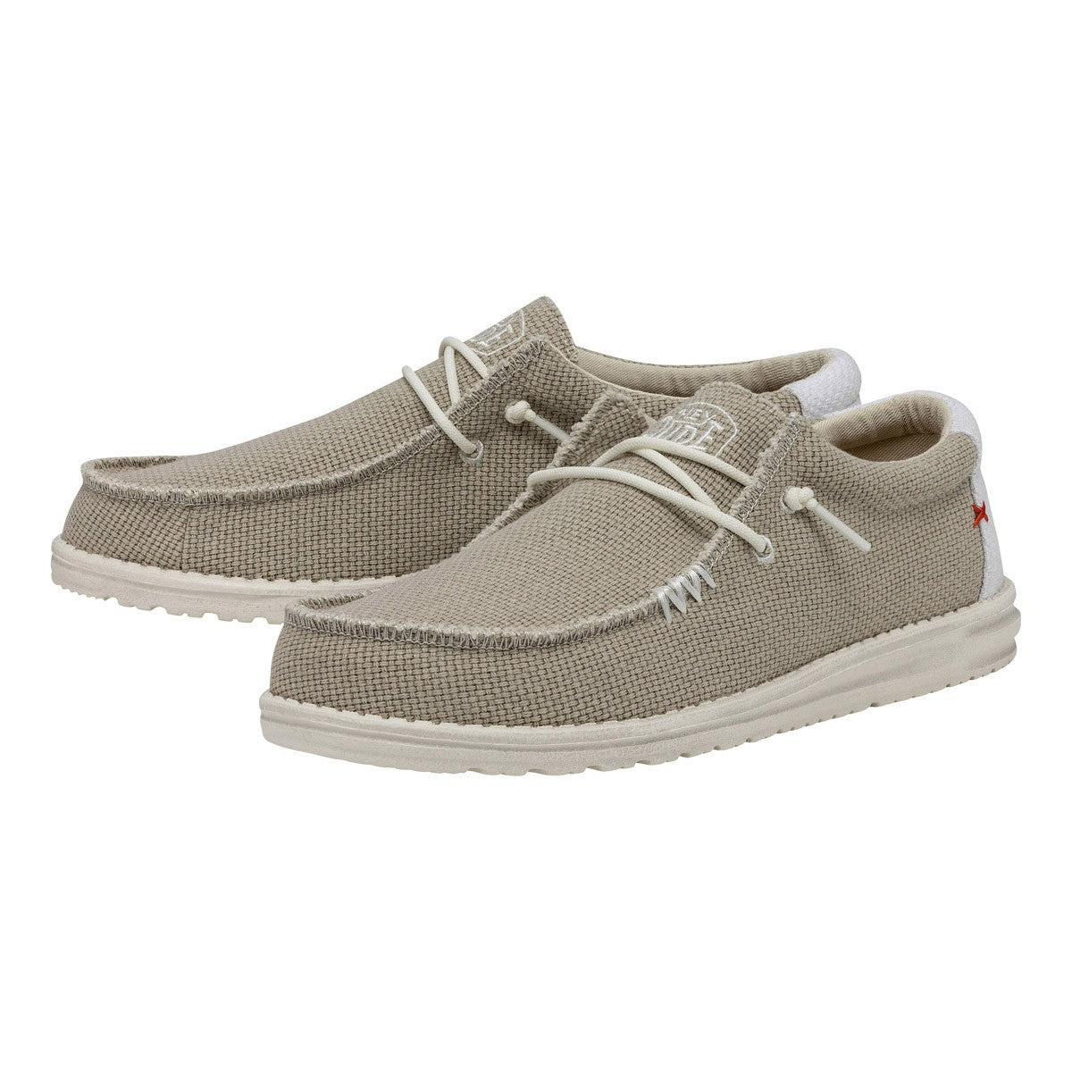 HEY DUDE UOMO WALLY BRAIDED OFF WHITE