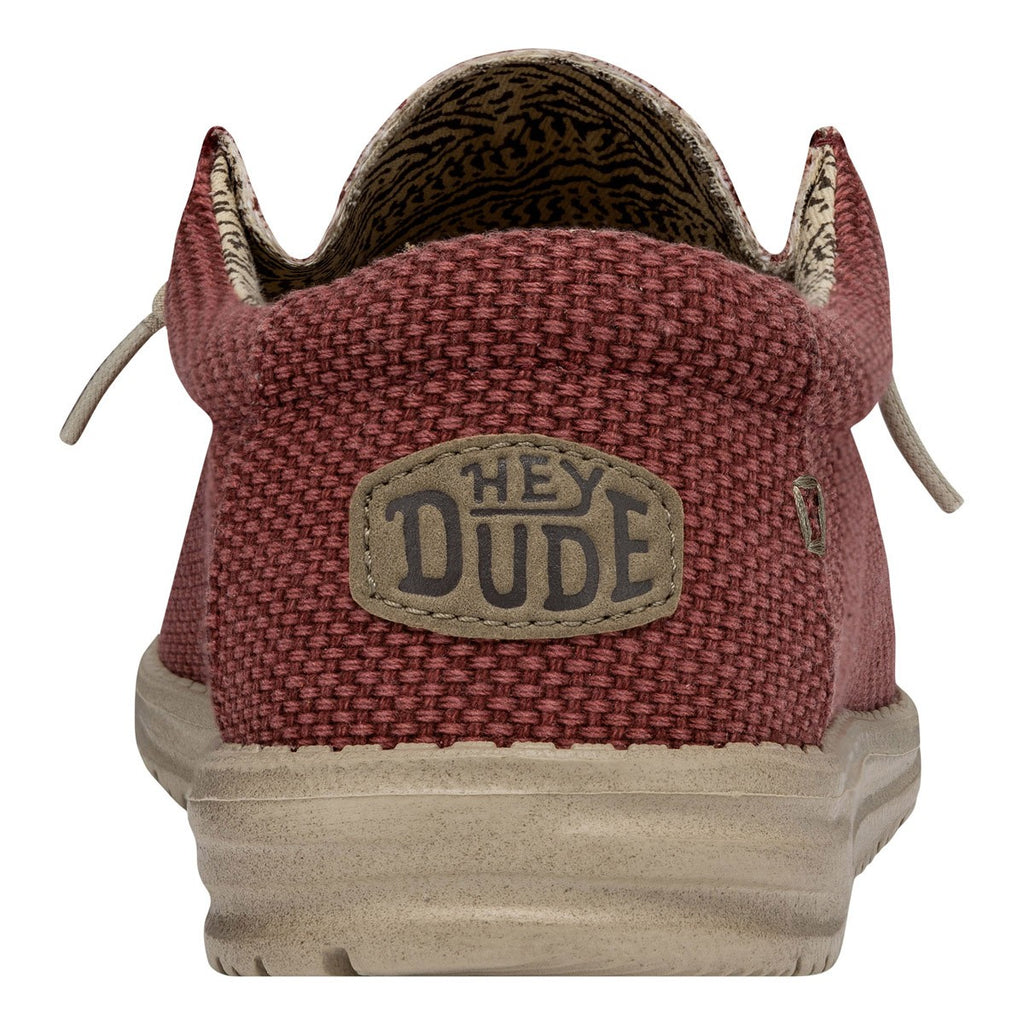 HEY DUDE UOMO WALLY BRAIDED POMPELAN RED