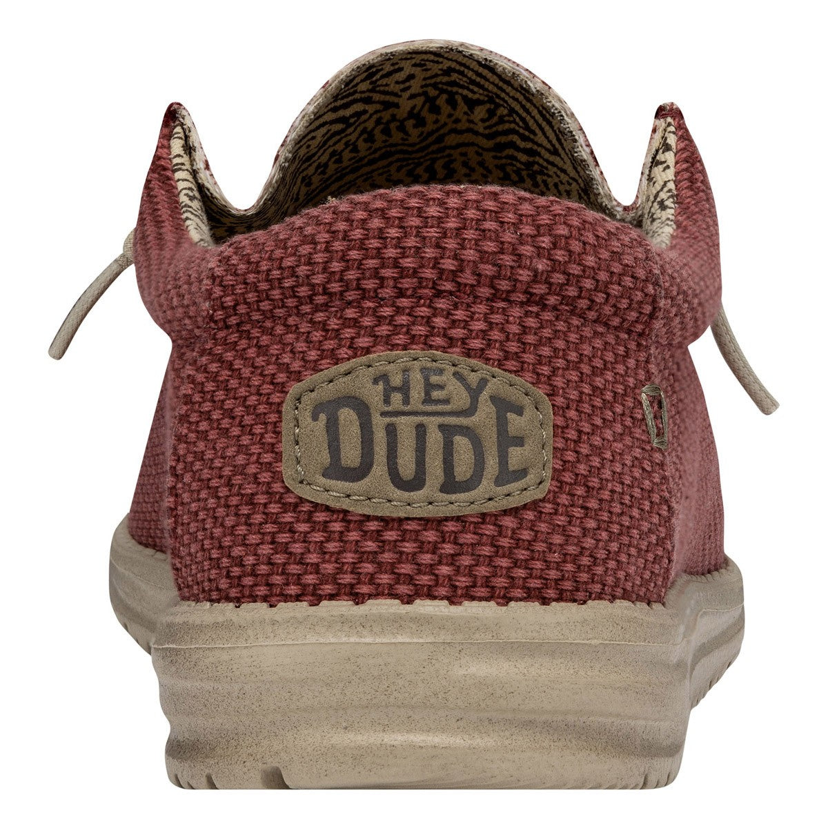 HEY DUDE UOMO WALLY BRAIDED POMPELAN RED