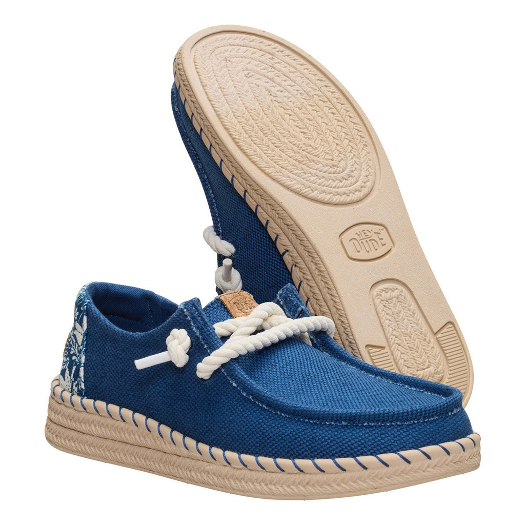 HEY DUDE DONNA WENDY BLU ESPADRILLE HIBISCUS