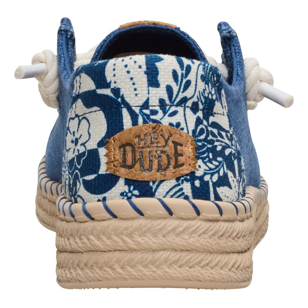 HEY DUDE DONNA WENDY BLU ESPADRILLE HIBISCUS