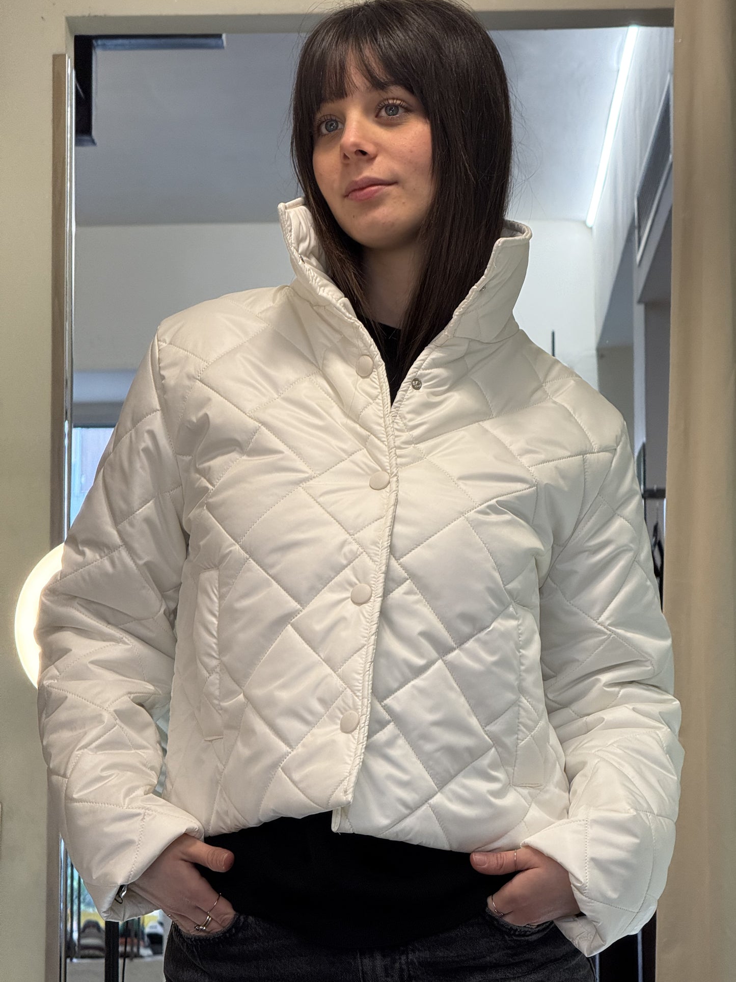 Jacket bianco trapunta 4 stagioni