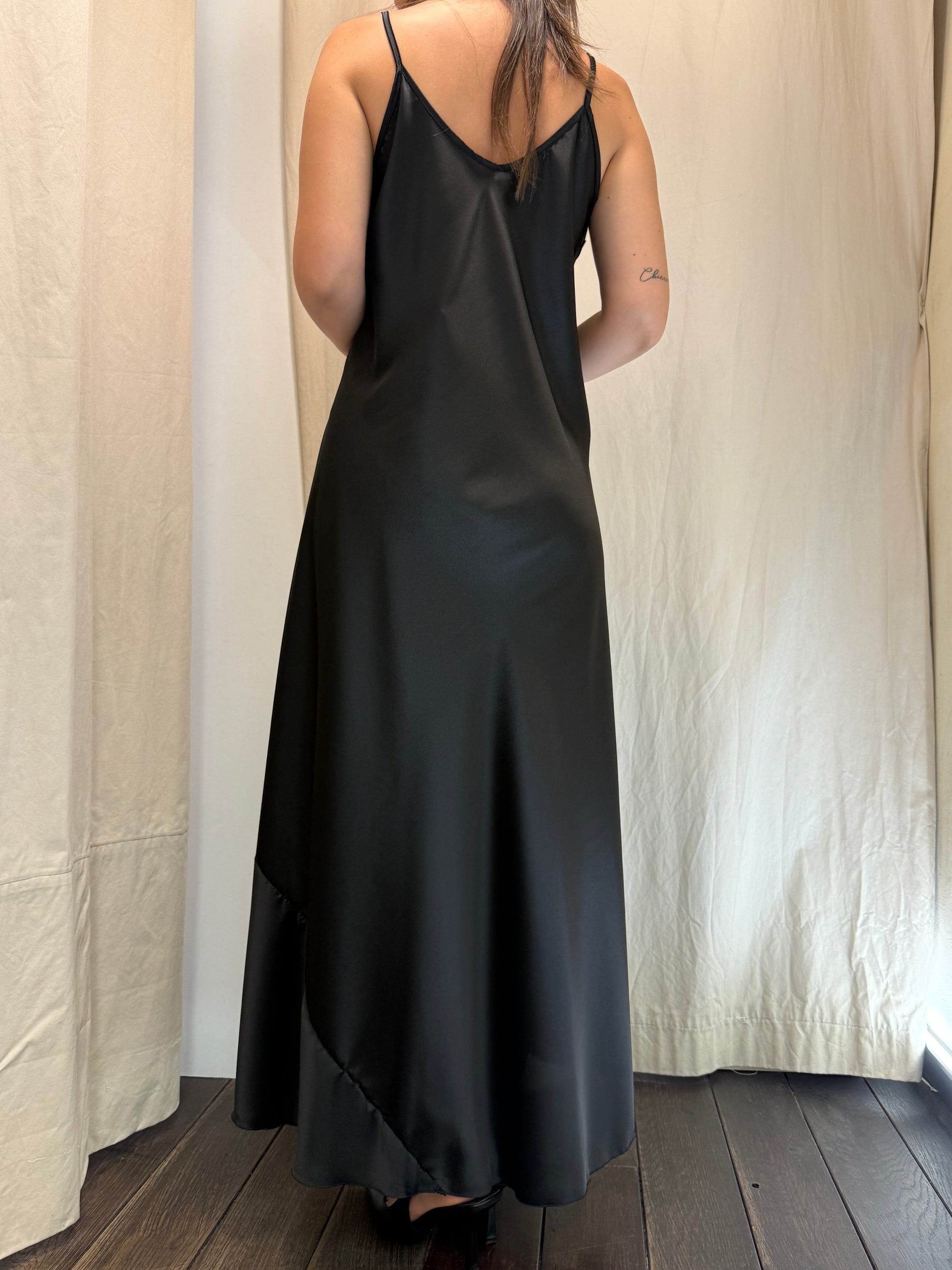 Abito raso fresh Lineaelle nero