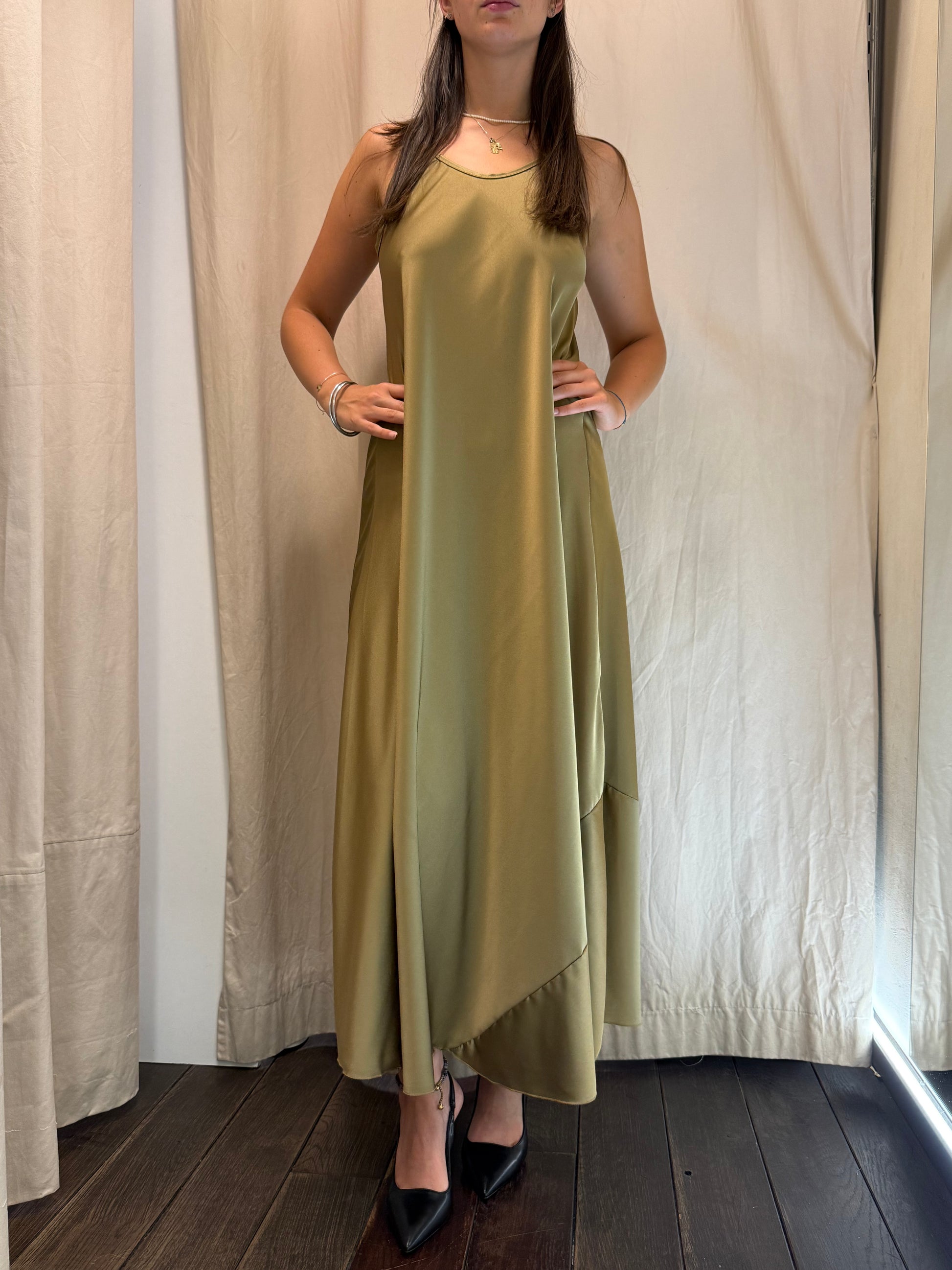 Abito raso fresh Lineaelle oro scuro