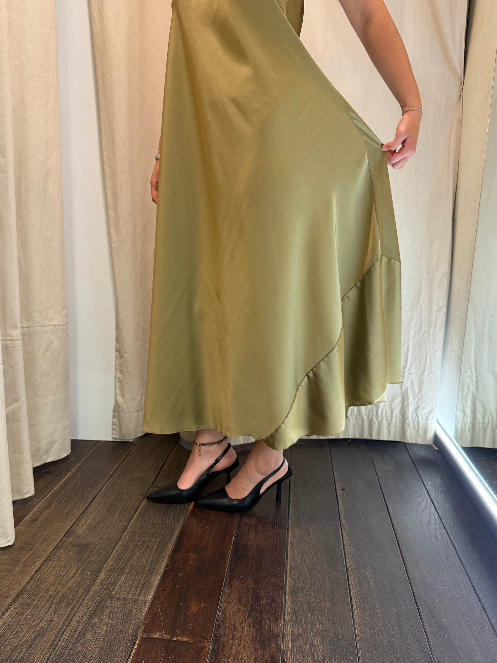 Abito raso fresh Lineaelle oro scuro