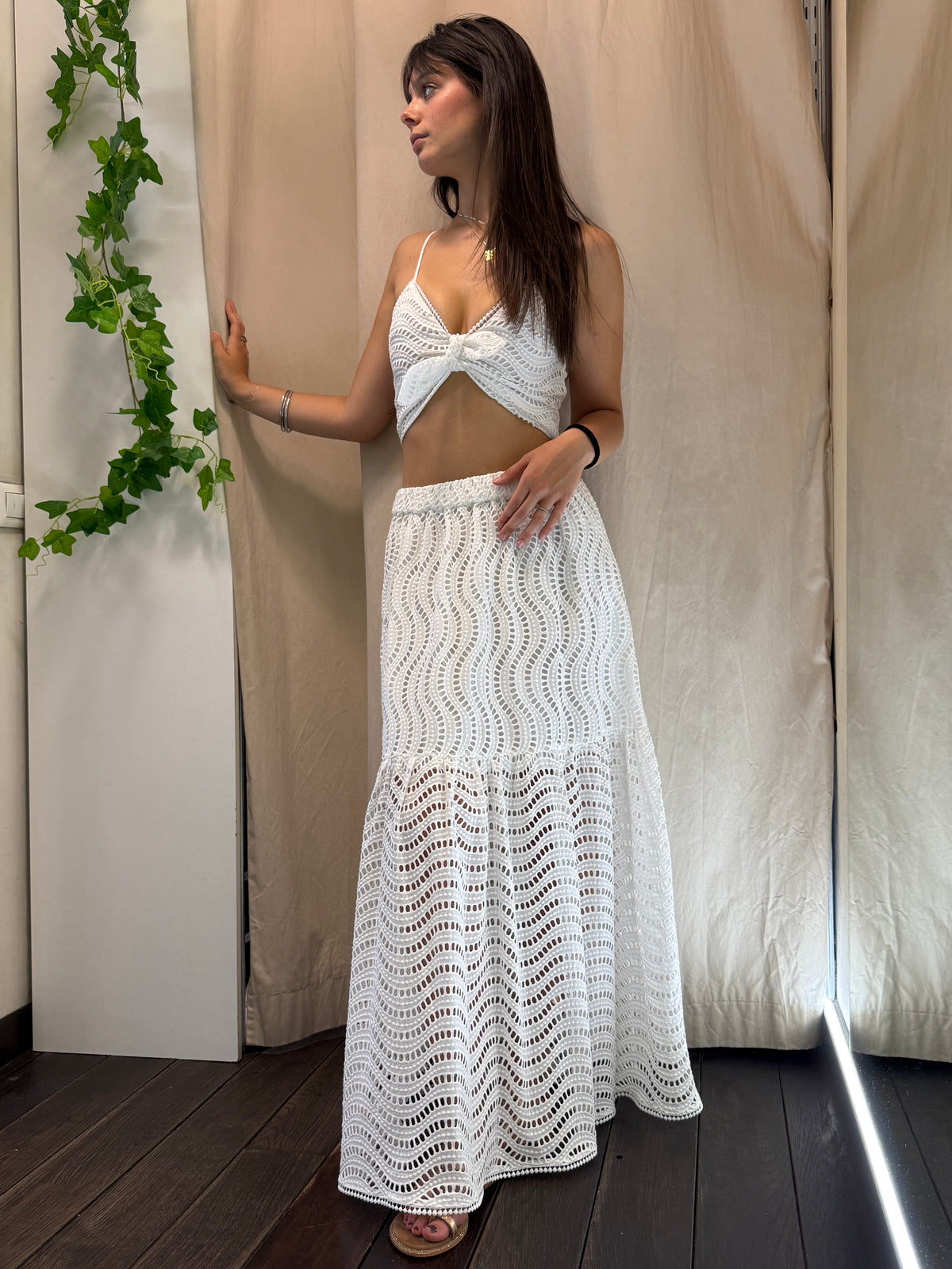 Completo bianco Lumina sangallo