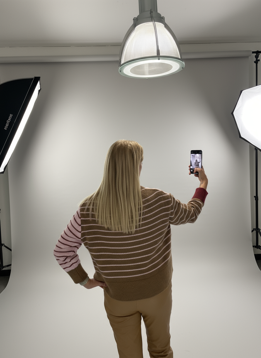 Maglia multicolor  rosa-marrone-bordeaux Luisa Lineaelle