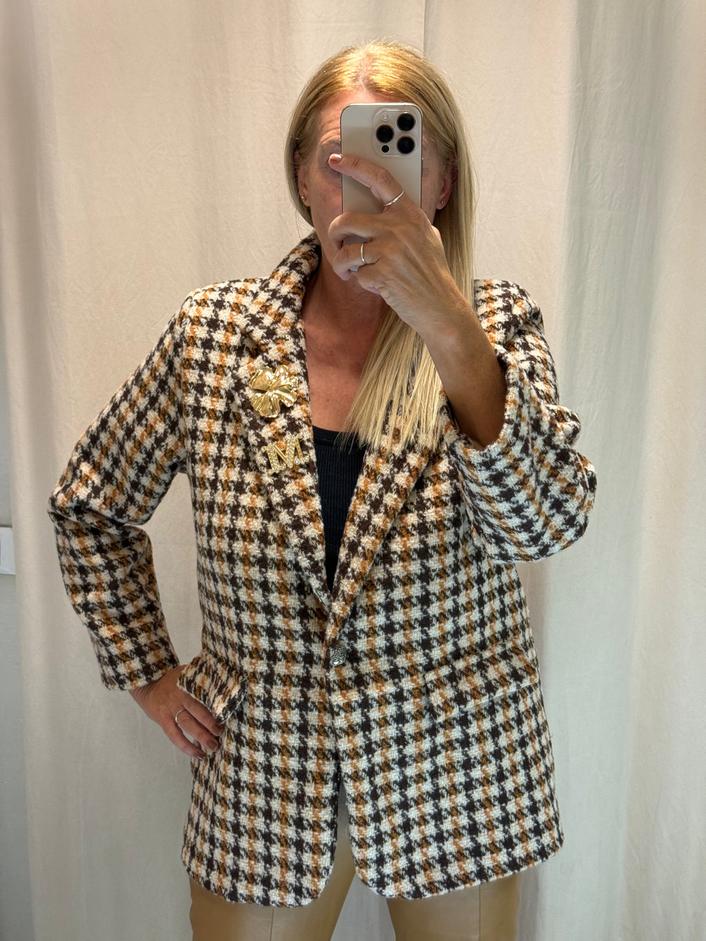 Giacca Luisa pie de pull marrone