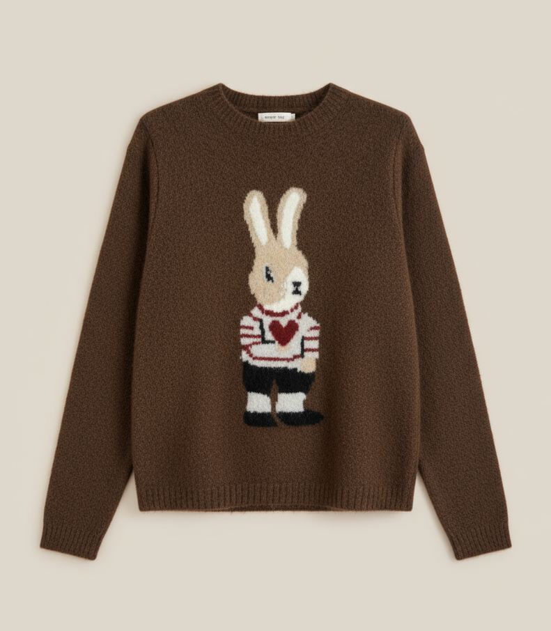 Maglia  Bianconiglio marrone Lineaelle