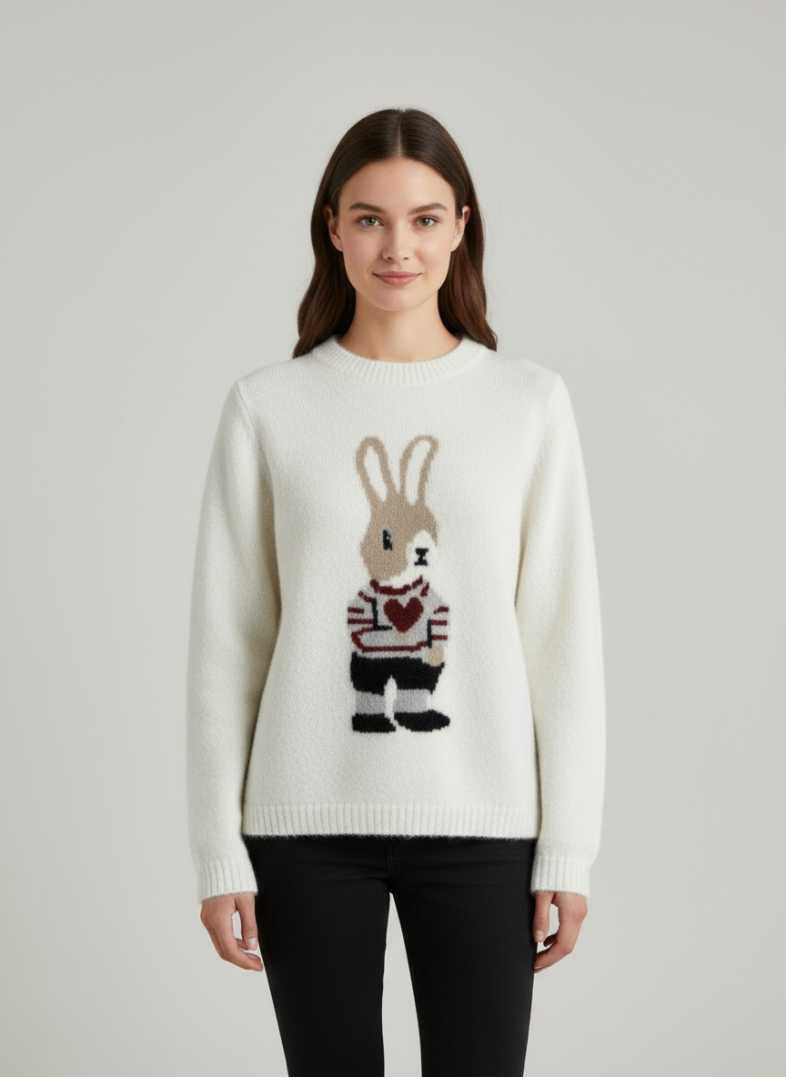 Maglia Bianconiglio bianco Lineaelle