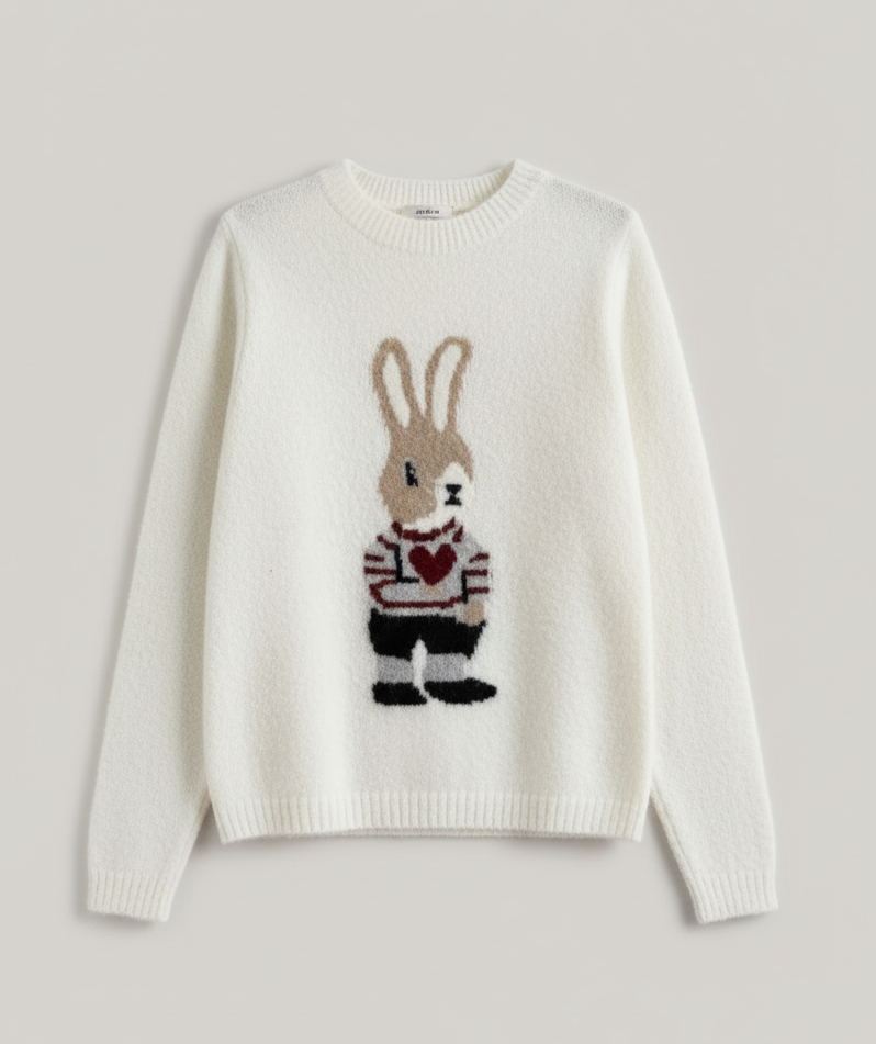 Maglia Bianconiglio bianco Lineaelle