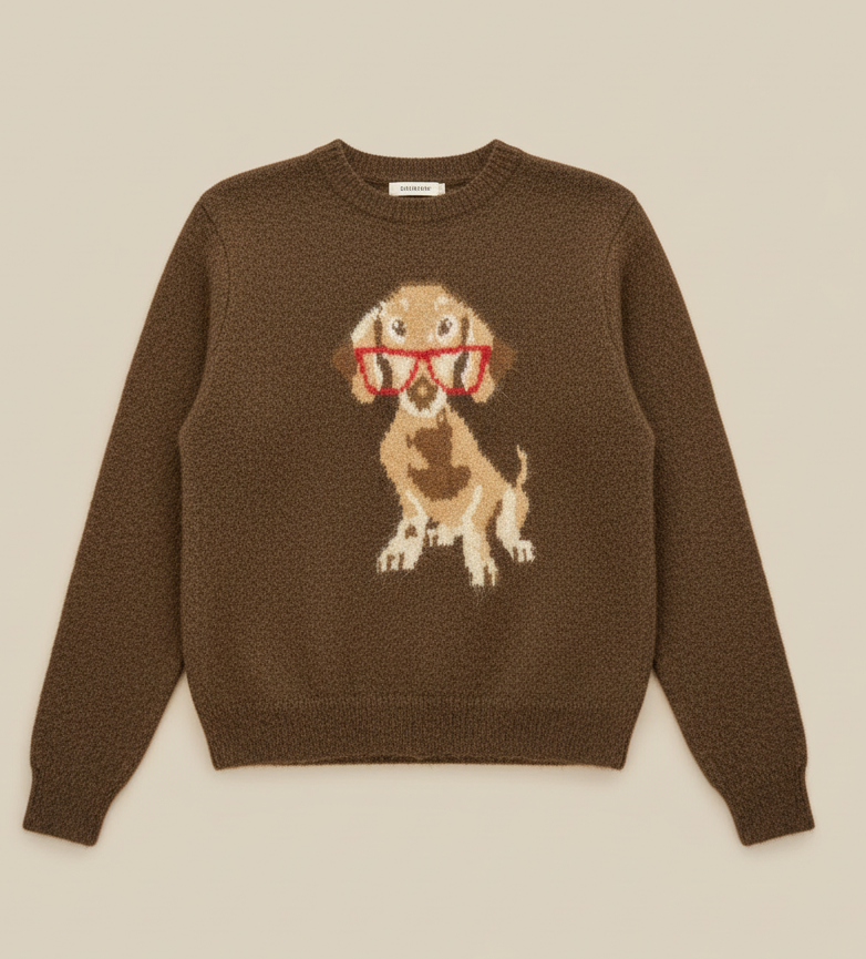 Maglia  Bassotto marrone Lineaelle