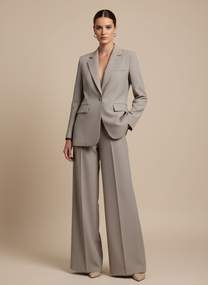 Completo Tortora giacca piu pantalone  Lineaelle