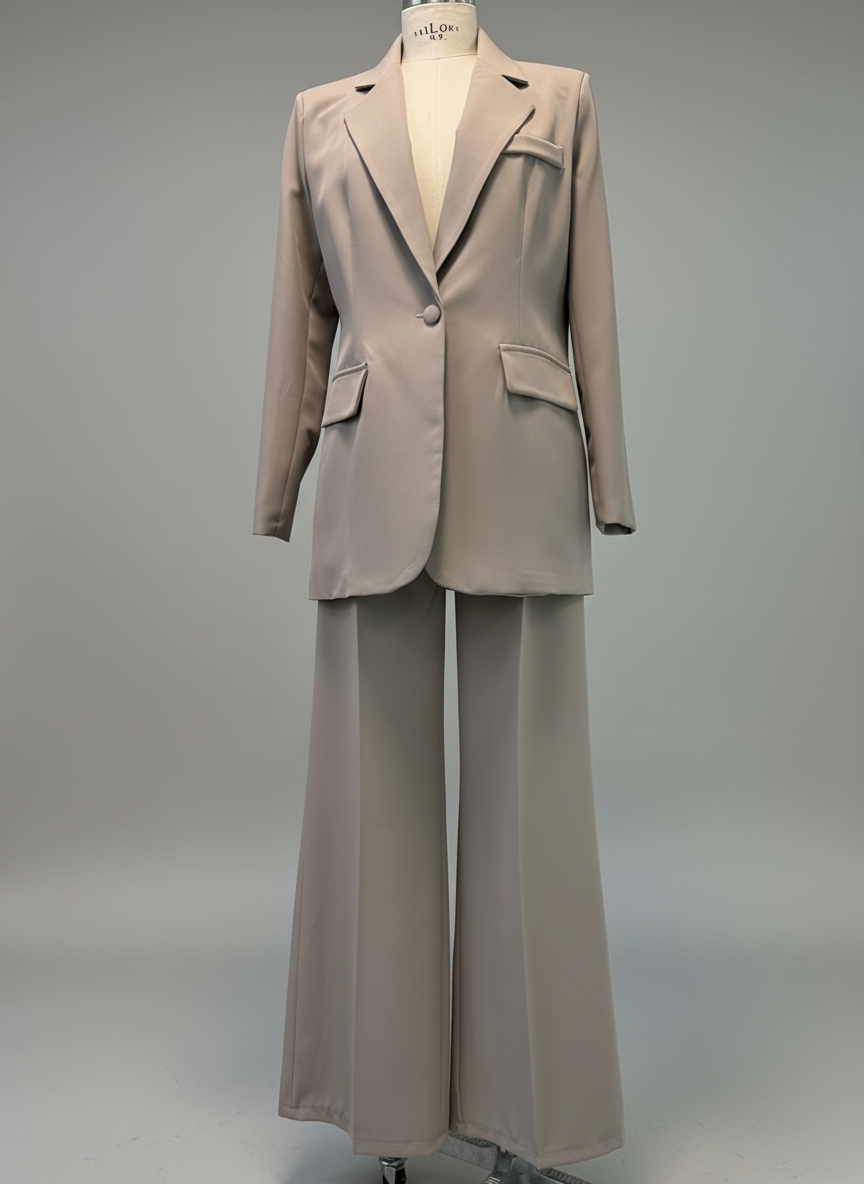 Completo Tortora giacca piu pantalone  Lineaelle