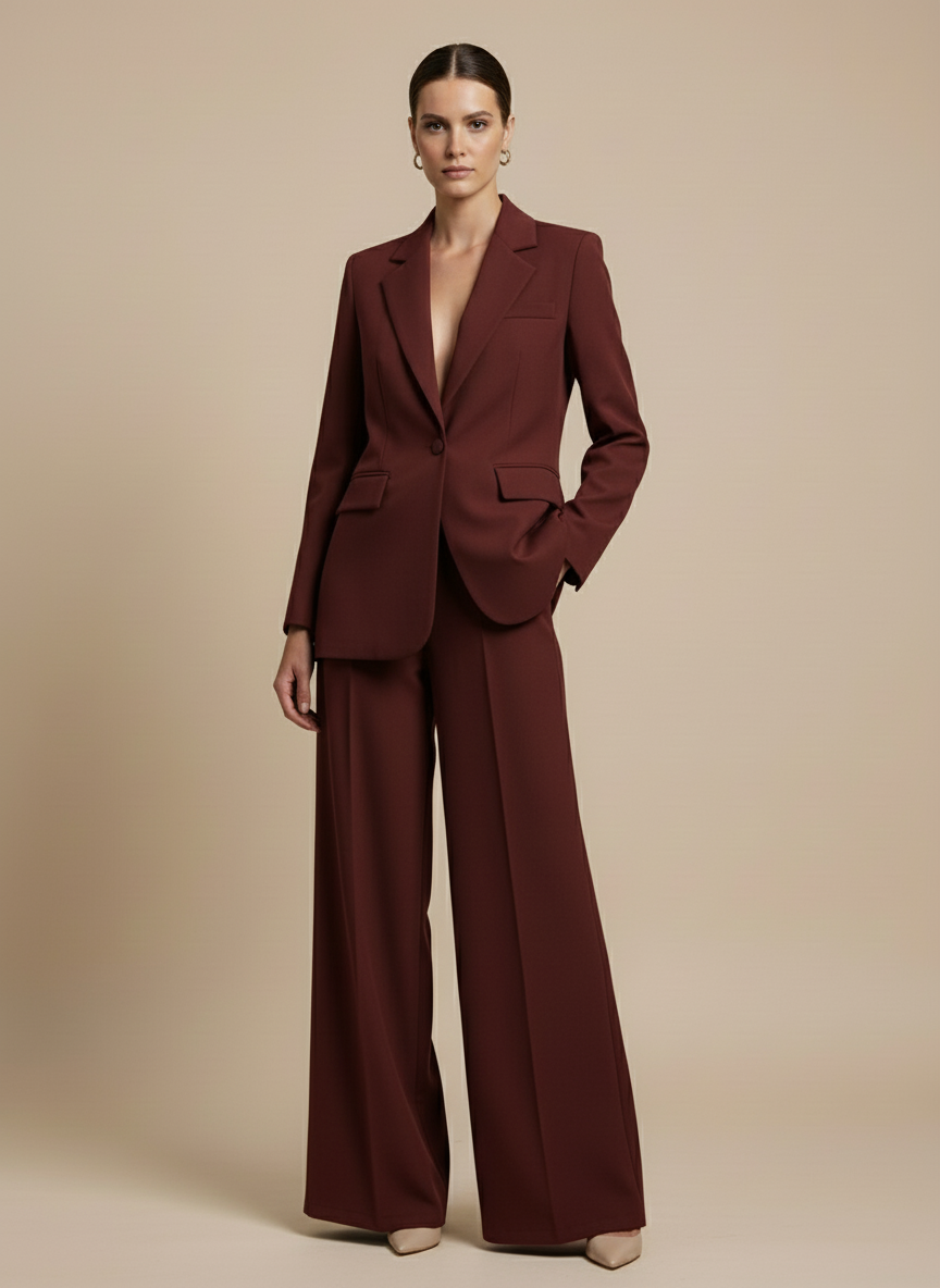 Completo bordeaux giacca piu pantalone  Lineaelle