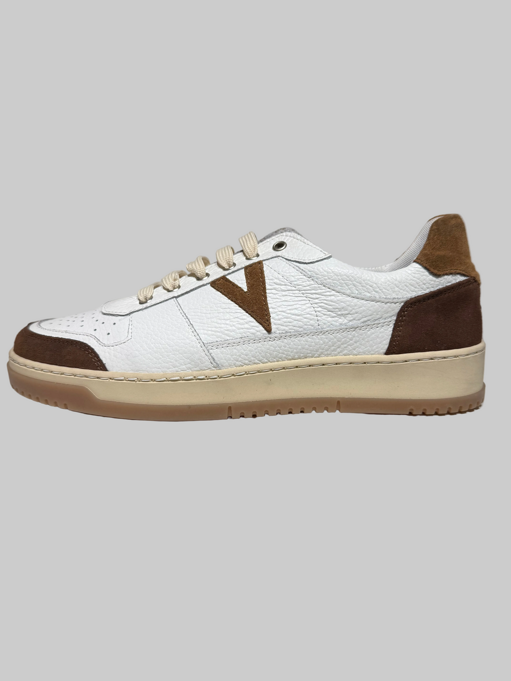 Sneakers uomo V2 college bianco-marrone