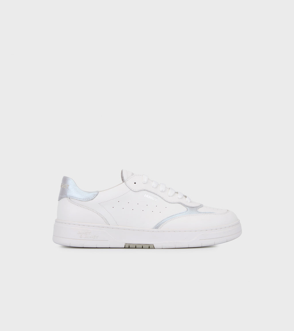 JANET & JANET SNEAKERS WHITE SILVER J-581 DONNA