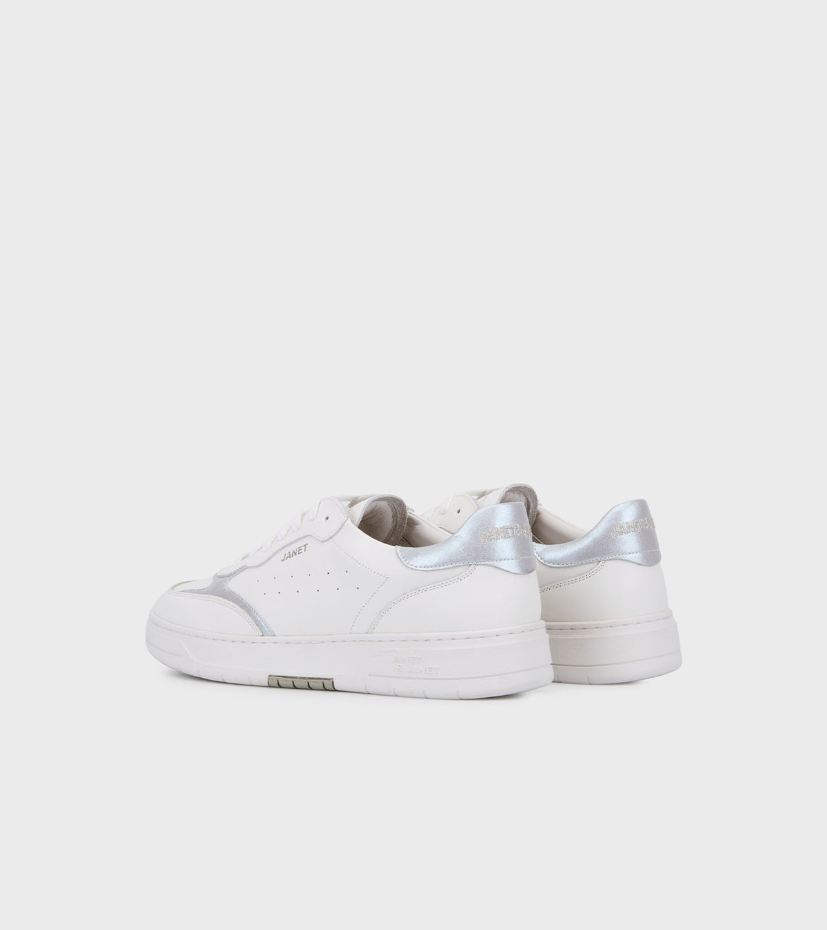 JANET & JANET SNEAKERS WHITE SILVER J-581 DONNA