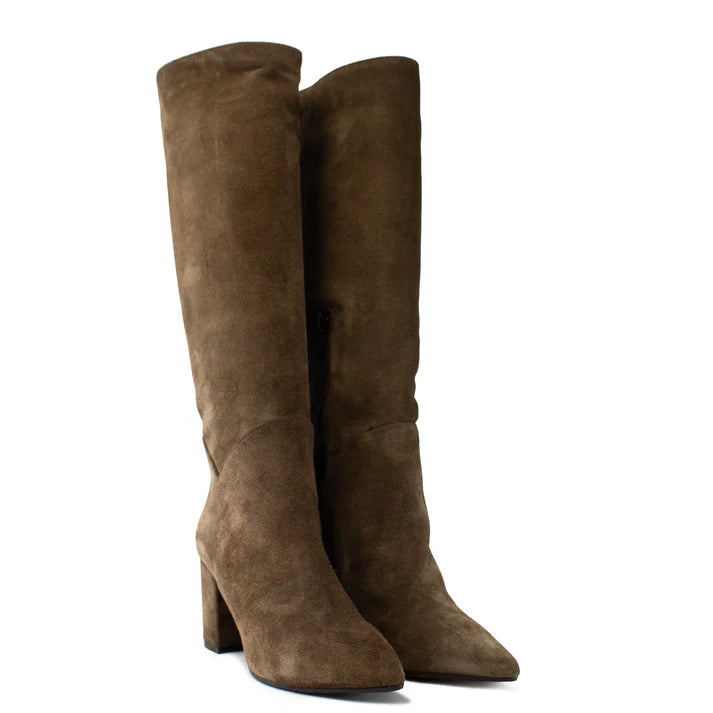 STIVALE CAMOSCIO TORTORA LP111 TACCO 7 CM Temy