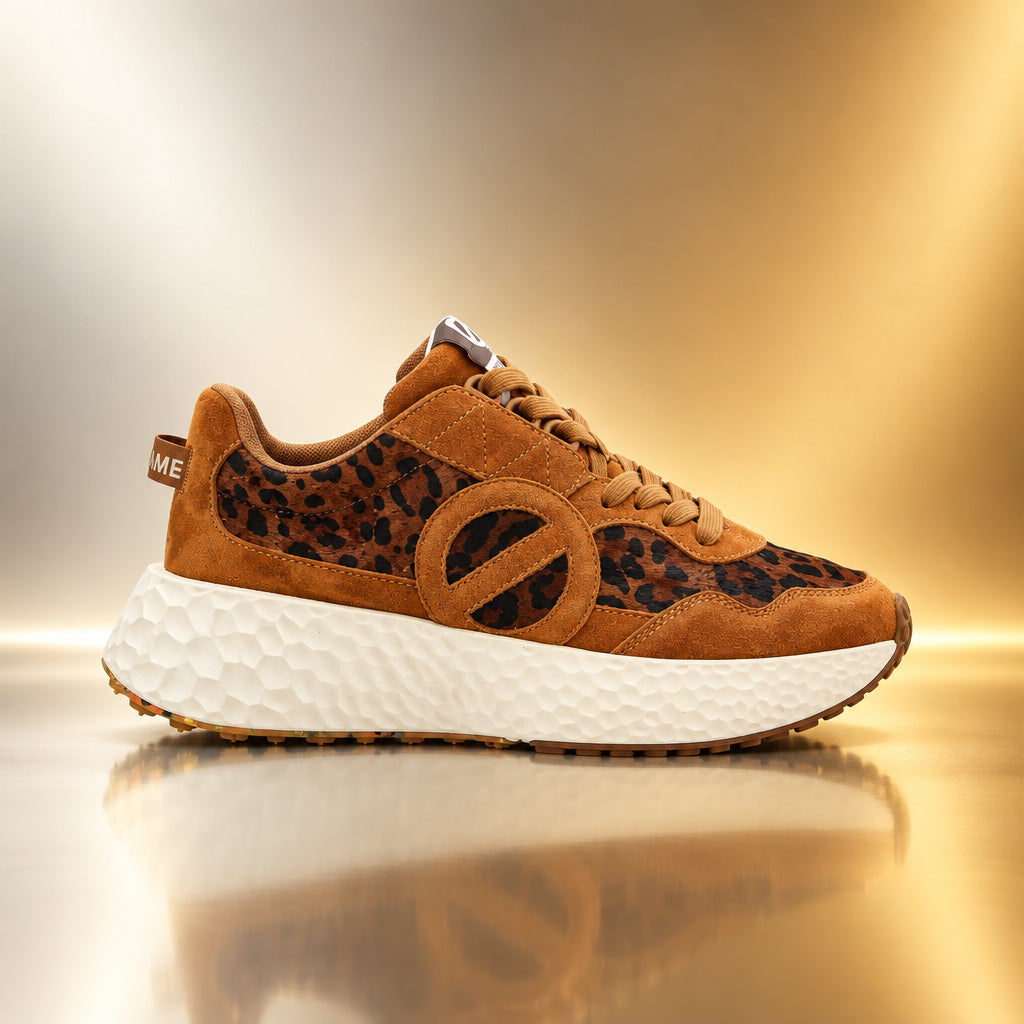 NO NAME SNEAKERS CARTER JOGGER PONY CAMEL/CAMEL