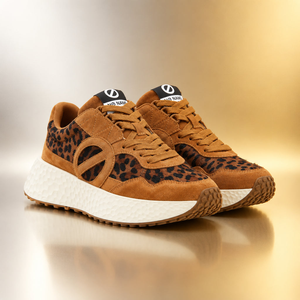 NO NAME SNEAKERS CARTER JOGGER PONY CAMEL/CAMEL