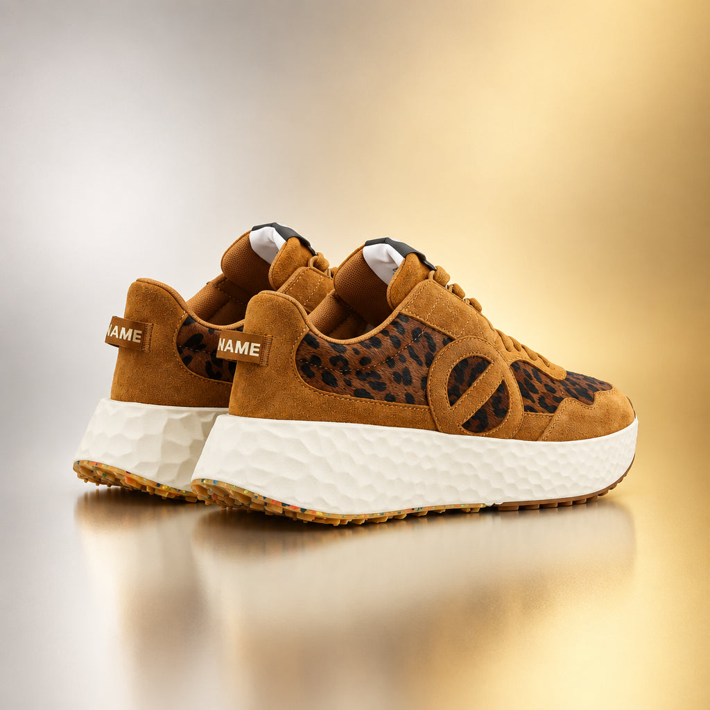 NO NAME SNEAKERS CARTER JOGGER PONY CAMEL/CAMEL