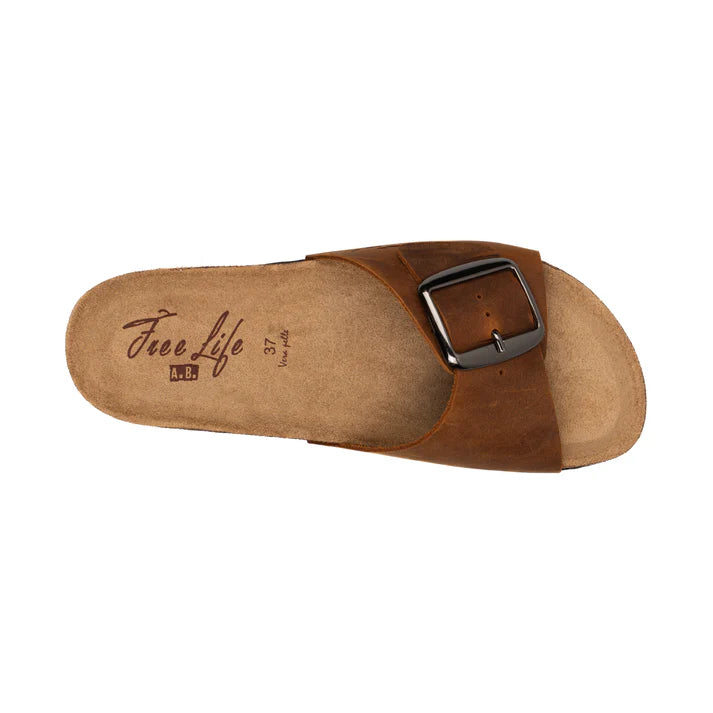 Ciabatta fibbia cuoio 1748 Free Life