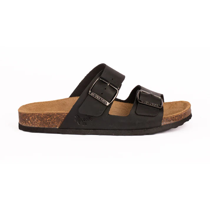 Ciabatta 2 fibbie nero 1758 Free Life