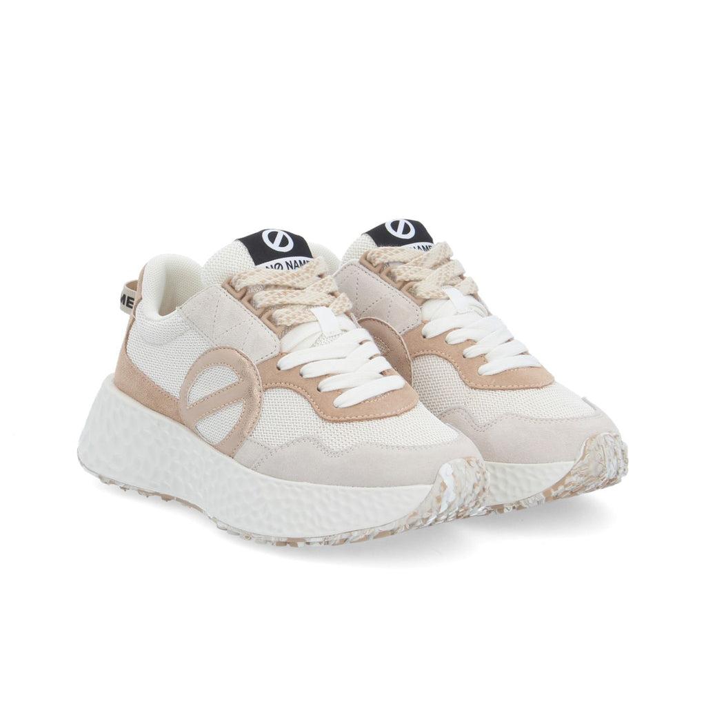 NO NAME SNEAKERS CARTER JOGGER BIANCO SPORCO/ROSA CHIARO