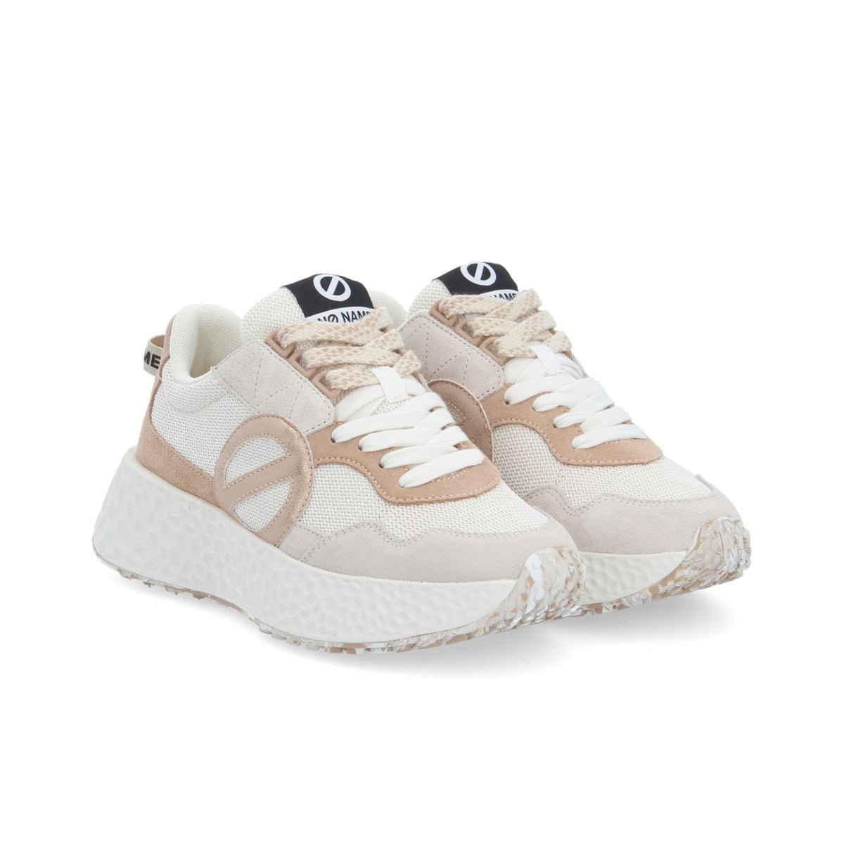 NO NAME SNEAKERS CARTER JOGGER BIANCO SPORCO/ROSA CHIARO